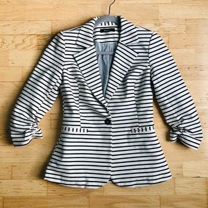 41HAWTHORN Striped Blazer 3/4 Sleeves